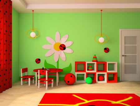 Детской комната, дизайн, интерьер
