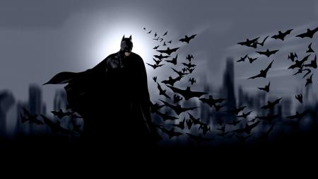Бэтмен с мышами, Batman, кино обои на телефон