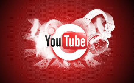 Youtube логотип, широкоформатные hd обои на рабочий стол