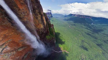 Самый большой водопад в мире Анхель в Венесуэле, full hd