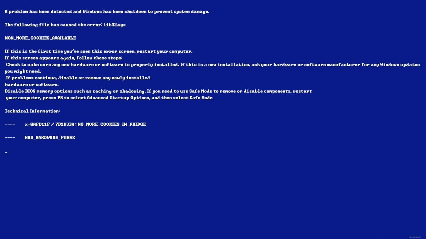 Синий экран смерти, ошибка виндовс, error, 2560 на 1440 пикселей