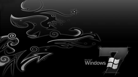 Microsoft Windows 7 черные тона