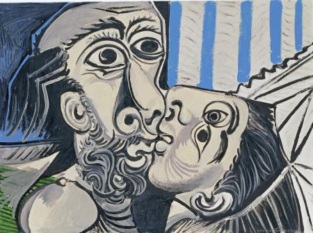 Поцелуй Пикассо, картина, обои на телефон компьютер, искусство, арт, живопись