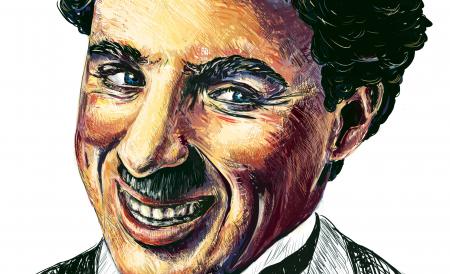 картинки знаменитостей карандашом, Чарли Чаплин, мужчина обои, Charlie Chaplin
