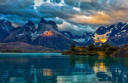 Горный пейзаж в аргентинских горах, фон на рабочий стол андроид