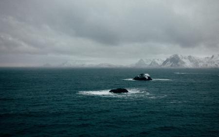 Холодное море Антарктики, обои для рабочего стола море океан